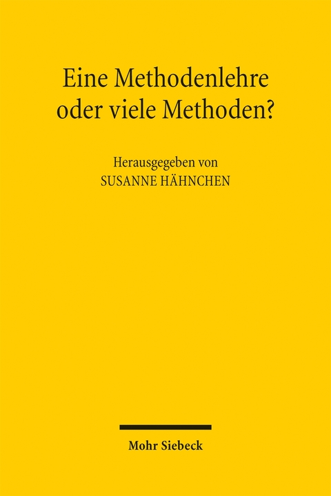 Eine Methodenlehre oder viele Methoden? - 
