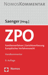 ZPO - Zivilprozessordnung - Saenger, Ingo