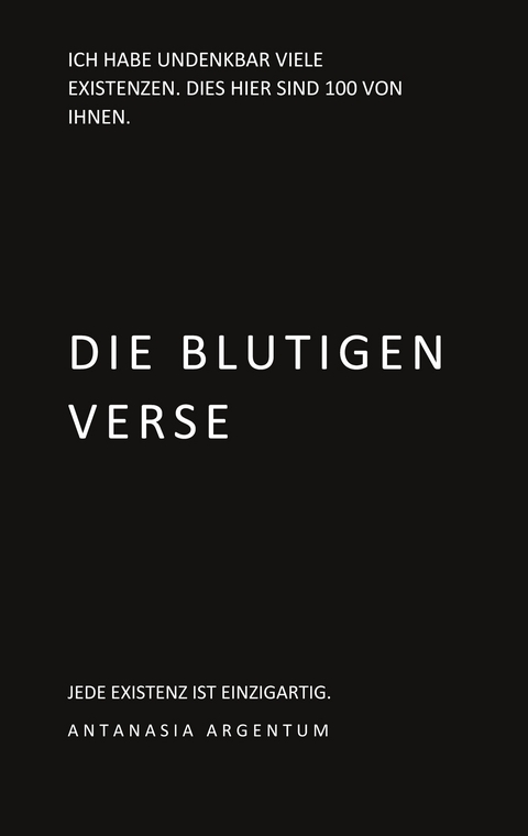 Die blutigen Verse - Antanasia Argentum