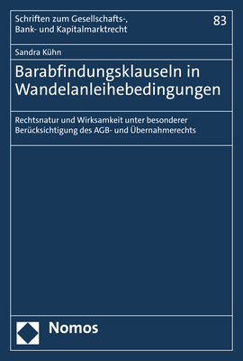 Barabfindungsklauseln in Wandelanleihebedingungen - Sandra K&uuml;hn