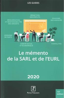 MEMENTO DE LA SARL ET DE L'EURL 2020