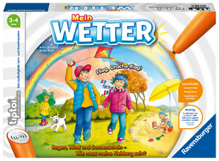 Ravensburger tiptoi Spiel 00074 Mein Wetter – Lernspiel von Ravensburger ab 3 Jahren für 1-4 Spieler