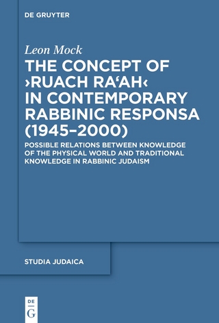 The Concept of ›Ruach Ra‘ah‹ in Contemporary Rabbinic Responsa (1945–2000)