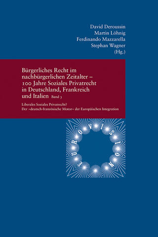 Bürgerliches Recht im nachbürgerlichen Zeitalter - 100 Jahre Soziales Privatrecht in Deutschland, Frankreich und Italien