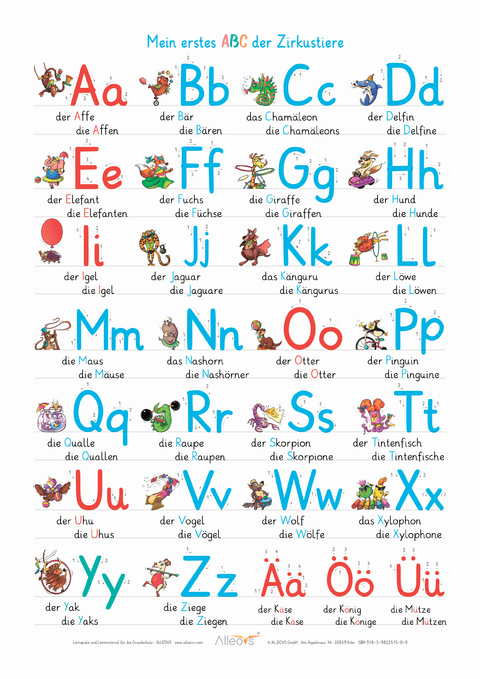 ALLEOVS - Mein erstes ABC der Zirkustiere