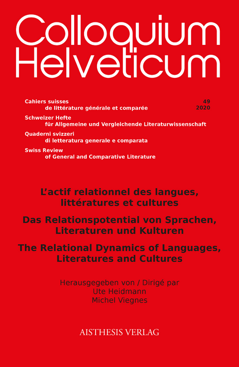 Das Relationspotential von Sprachen, Literaturen und Kulturen - 