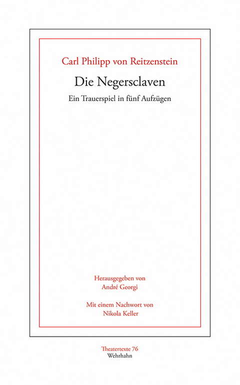 Die Negersclaven - Carl Philipp von Reitzenstein