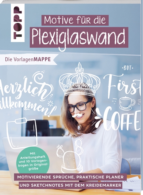 Vorlagenmappe Kreidemarker Motive f&uuml;r die Plexiglaswand - Kim Hoss