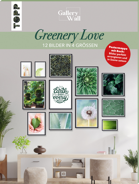 Gallery Wall "Greenery Love". 12 Bilder in 4 Gr&ouml;&szlig;en - Frederike Treu
