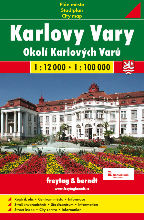 Karlovy Vary / Karlsbad (Stadtplan 1:12.000)