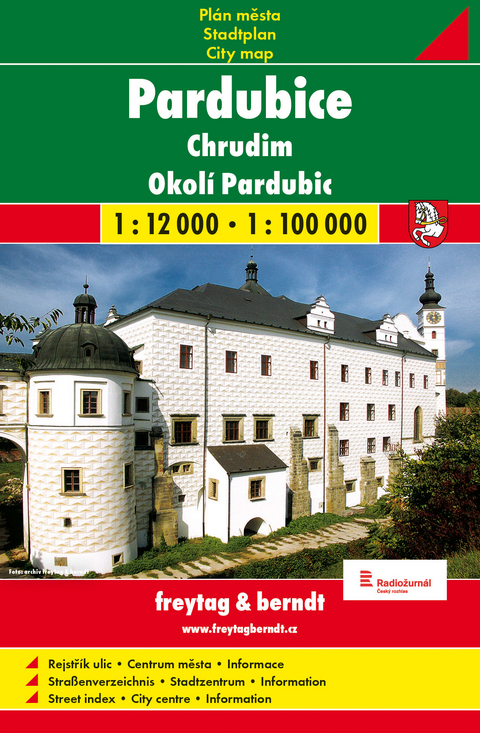 Pardubice / Pardubitz (Stadtplan 1:12.000)