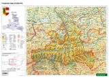 Schreibtischunterlage DUO, Schulhandkarte Salzburg 1:400.000
