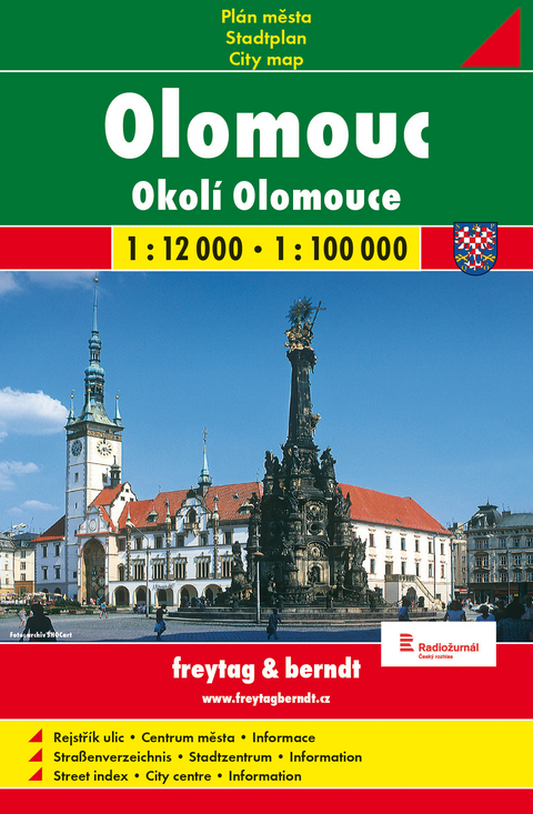 Olomouc / Olm&uuml;tz (Stadtplan 1:12.000)