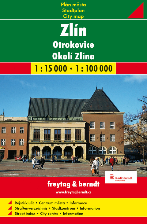 Zl&iacute;n + Otrokovice / Zlin + Otrokowitz (Stadtplan 1:15.000)
