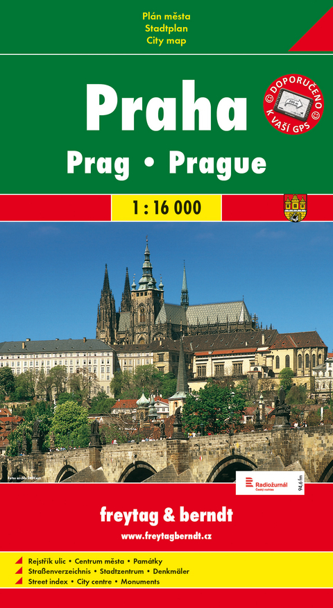 Praha / Prag (Stadtplan 1:16.000)