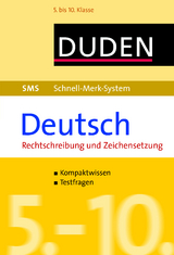 SMS Deutsch – Rechtschreibung und Zeichensetzung 5.-10. Klasse - Hock, Birgit