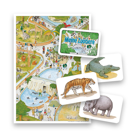 Meine Zootiere - Legespiel - Helga Momm