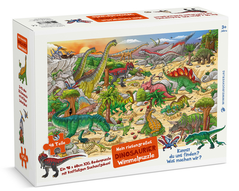 Mein riesengro&szlig;es Dinosaurier Wimmelpuzzle (Kinderpuzzle)