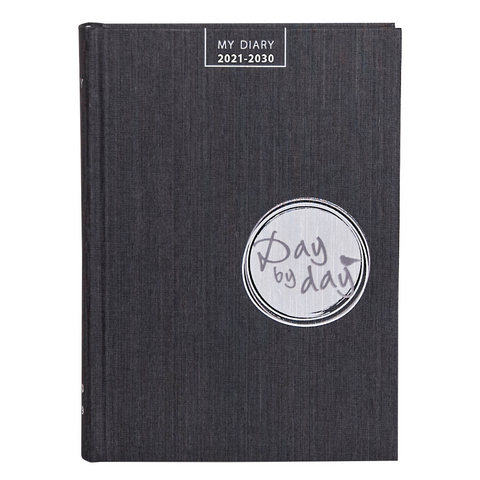 MY DIARY 2021-2030 "Day by Day" graphite-black - 