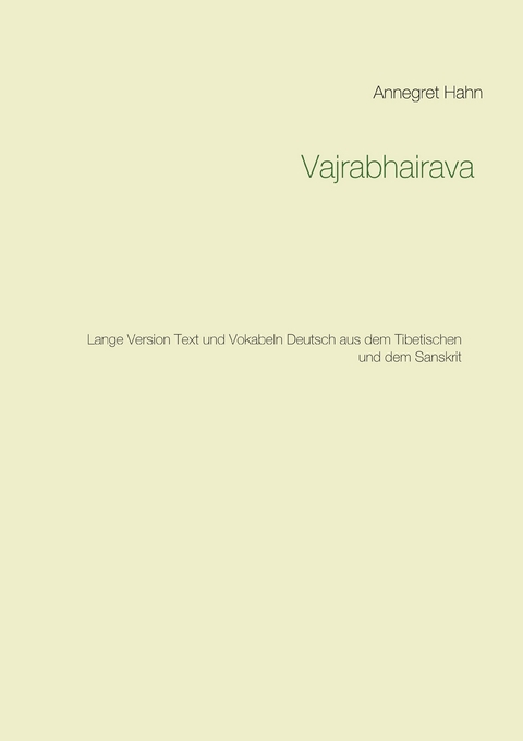 Vajrabhairava - Annegret Hahn
