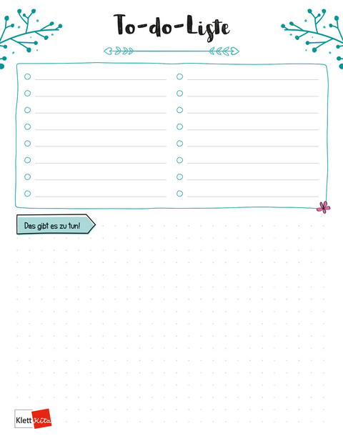 To-do-Liste f&uuml;r die Kita