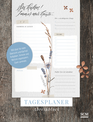 Blühende Worte - Tagesplaner Abreißblock