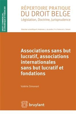 Associations sans but lucratif, associations internationales sans but lucratif et fondations - VALERIE SIMONART