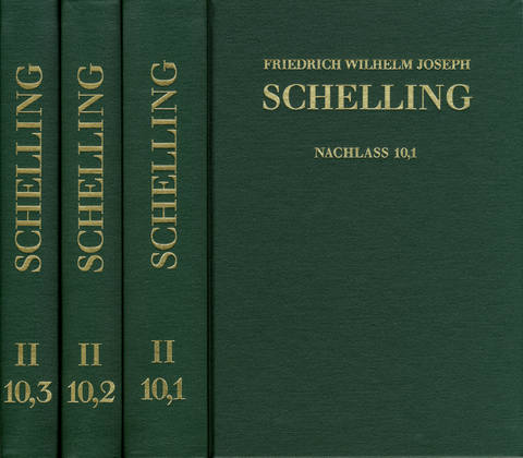 Friedrich Wilhelm Joseph Schelling: Historisch-kritische Ausgabe / Reihe II: Nachla&szlig;. Band II,10,1-3: Initia Philosophiae Universae. Erlanger Vorlesungen WS 1820/21 - Friedrich Wilhelm Joseph Schelling, Philipp H&ouml;fele, Peter Rezvykh, Simone Sartori, S&ouml;ren Wulf