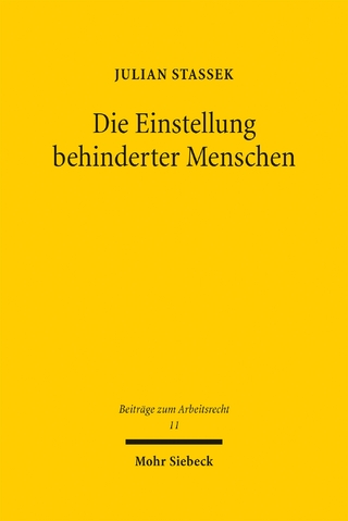 Die Einstellung behinderter Menschen