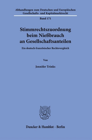 Stimmrechtszuordnung beim Nießbrauch an Gesellschaftsanteilen.