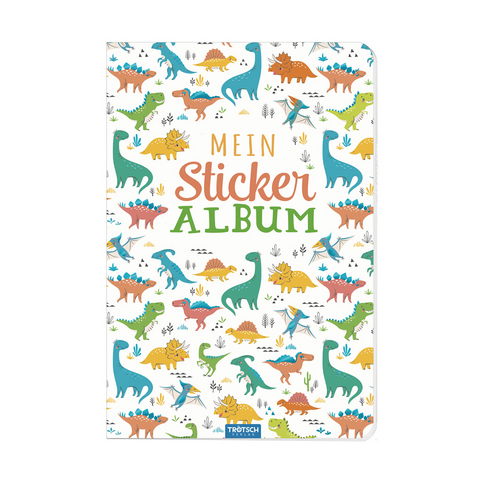 Tr&ouml;tsch Mein Stickeralbum Dino Stickerbuch - 