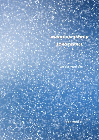 Kalender wunderschöner Schneefall und ein frohes Fest