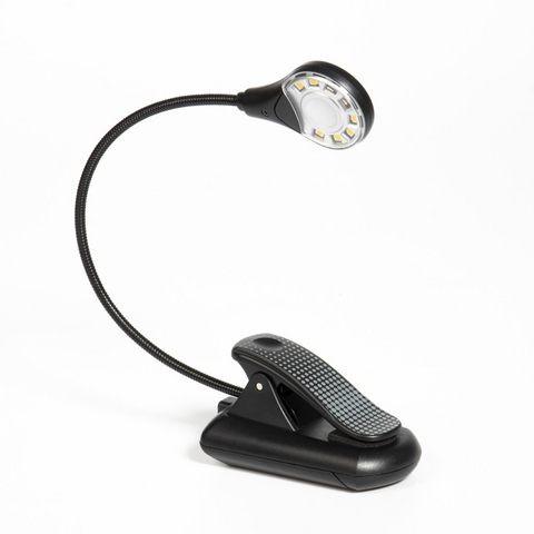8-LED Sureflex80 Black Dots - Leselampe warmwei&szlig; mit Klammer