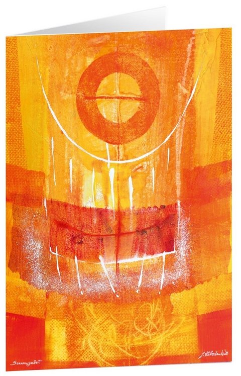 Kunstkarten "Sonnengebet" - 5 Stk.