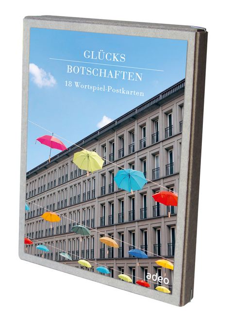 Gl&uuml;cksbotschaften - Postkartenbox