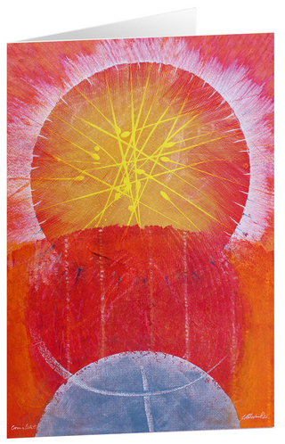 Coronalicht I - Kunst-Faltkarten ohne Text (5 Stück)