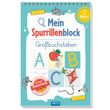 TRÖTSCH - Spurrillenblock "Großbuchstaben" | Übungsbuch mit vorgeprägten Linien zum Erlernen der Großbuchstaben. Übungsheft zum Buchstaben lernen, ideal für die Einschulung | 1. Klasse " - 