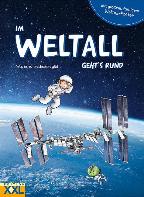 Im Weltall geht's rund - mit gro&szlig;em, farbigem Weltall-Poster