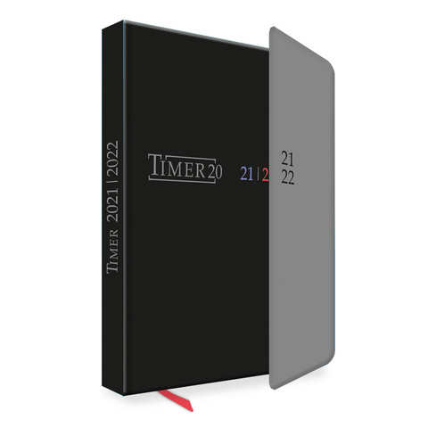 Trötsch Schülerkalender mit Klappe Black 2021/2022 - 