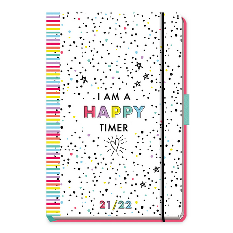 Trötsch Schülerkalender Special mit Gummiband und Stifthalter Happy 2021/2022 - 