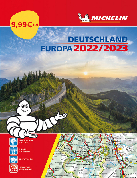 Michelin Stra&szlig;enatlas Deutschland & Europa 2022/2023