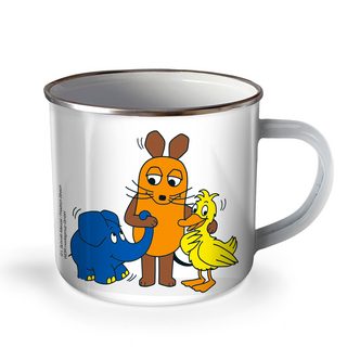 Trötsch Die Maus Emaille Becher Tasse Maus und Freunde