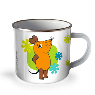 Trötsch Die Maus Emaille Becher Tasse Maus