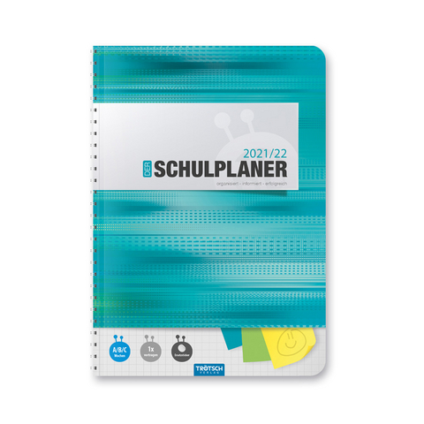Trötsch Schulplaner Türkis 2021/2022 - 