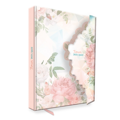 Trötsch Schülerkalender mit Klappe Flower 2021/2022 - 