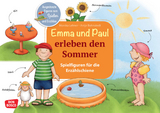 Emma und Paul erleben den Sommer. Erz&auml;hlschienen-Figurenset, m. 1 Beilage - Monika Lehner