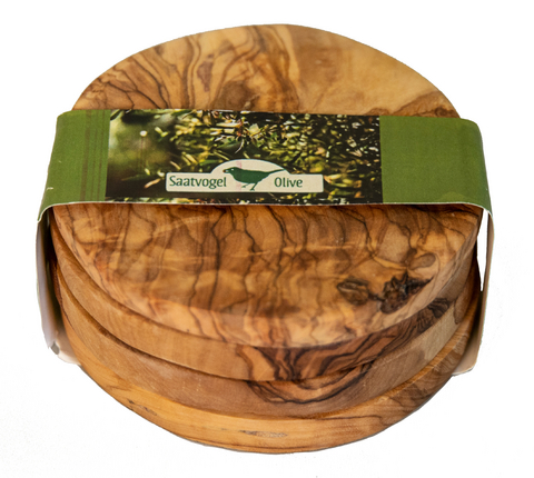 Olivenholz Untersetzer für Gläser