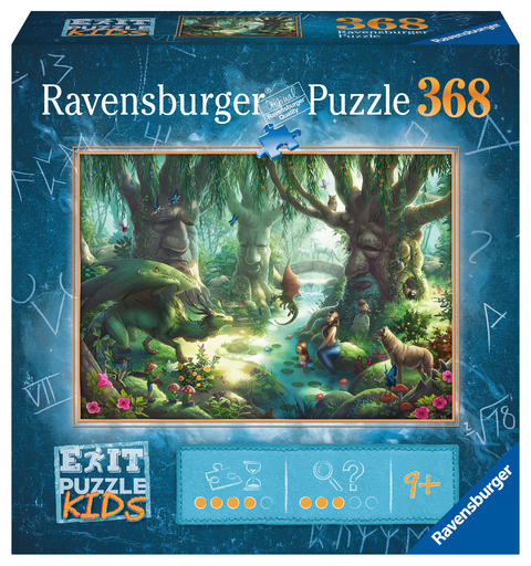 Ravensburger EXIT Puzzle Kids - 12955 Der magische Wald - 368 Teile Puzzle f&uuml;r Kinder ab 9 Jahren, Kinderpuzzle