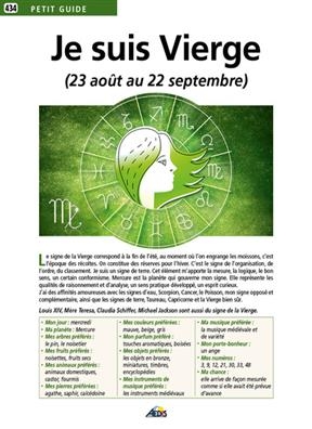 JE SUIS VIERGE