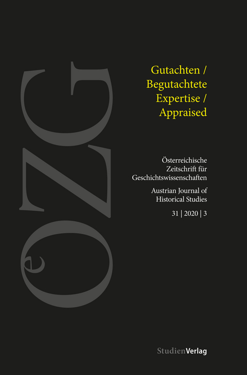 &Ouml;sterreichische Zeitschrift f&uuml;r Geschichtswissenschaften 3/2020 - 